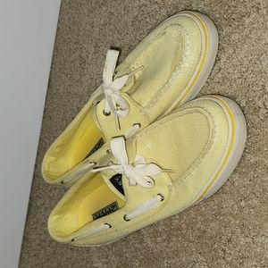 Sperry Yellow Sequin Shoes